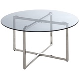 Haku-Möbel HAKU Möbel Beistelltisch Edelstahl, edelstahl-grau, Ø 75 x H 45 cm
