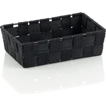 Kela Korb Alvaro Regalkorb 23 x 15 x 6 cm schwarz