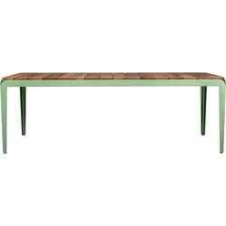 Bended Table Wood Blassgrün
