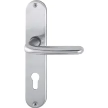 HOPPE Langschildgarnitur Edelstahl Silber E1850Z/302