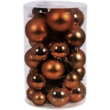 Mojawo 30tlg. Weihnachtskugeln Braun / 4/5/6/7cm-myw99830-braun