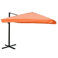 Mendler Gastronomie-Ampelschirm HWC-A96 Flap 300 x 300 cm terracotta