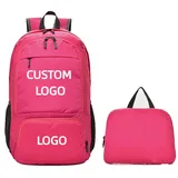 Benutzerdefinierte Logo Wasserdichten Rucksack Leichte Faltbare Rucksack Persönlichkeit Anpassung Im Freien Reisen Wandern Pack Color2,14 inches