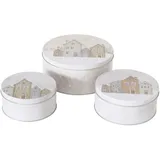 Boltze B. 3 tlg Set Gebäckdosen Houses - 2024390