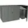 Mendler WPC Mülltonnenbox J28-XL-1-2er grau