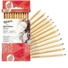 Mont Marte Mont-Marte Buntstifte Skin Colour Pencils, farbig sortiert, 12 Stück