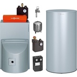 Viessmann Öl-Brennwert-Paket Vitorondens 200-T 20,2 kW mit Regelung Vitotronic 200 und 200l Speicher nebengestellt - BR2A470