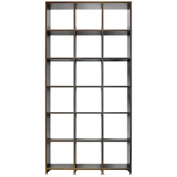 Regalsystem Mocoba Premium Mocoba grau, Designer Klaus Kiefer, 218x107x32 cm