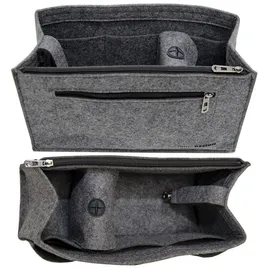 Dune Design DuneDesign Taschenorganizer Filz Tasche Einsatz L Grau
