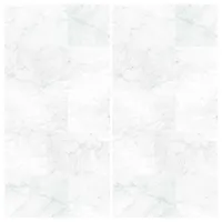 winwall Duschrückwand Duschrückwände ALU-Verbundplatte Dekor: Marmor, (2-tlg), Wandverkleidung aus Alu weiß 100 cm x 205 cm