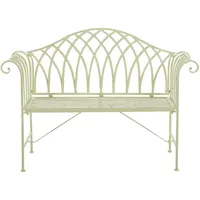Beliani Gartenbank Grün 45x130x94