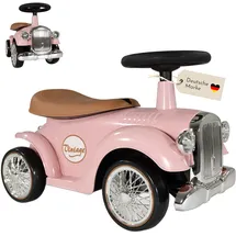 Lemodo Rutschauto Kinderauto im Retrodesign Pink