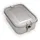 Intirilife Lunchbox Bentobox Aufbewahrungsbox aus Edelstahl in Silber mit 550 ml Füllmenge Auslaufsicher - 17 x 12 x 6 cm - Brot Dose Box Behälter