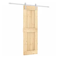 vidaXL Schiebetür mit Beschlag 70x210 cm Massivholz Kiefer