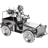 Brubaker Schraubenmännchen Feuerwehrauto - Feuerwehr Eisenfigur Metallmännchen - Oldtimer