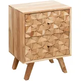 KADIMA DESIGN Nachtschrank 44 x 35 x 61 cm Beige