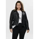 ONLY CARMAKOMA Caremmy FAUX LEATHER Biker Noos Jacke, 'Emmy' - Schwarz - 3XL,XXXL