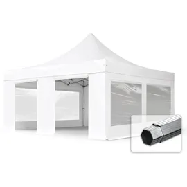 TOOLPORT Faltpavillon 5 x 5 m inkl. 4 Seitenteile Weiß