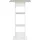 vidaXL Bartisch 60 x 60 x 110 cm Weiß und Beton