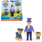 Spin Master International B.V. PAW PATROL Hero Pups – Actionfiguren-Set mit 1 Chase Hundefigur, 1 Chaos-Kätzchen Figur und 1 Bürgermeister Besserwisser Figur, Spielzeug geeignet für Kinder ab 3 Jahren