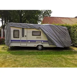 Garden Pleasure Wohnwagen-Abdeckplane 250 x 550 x 220 cm Grau