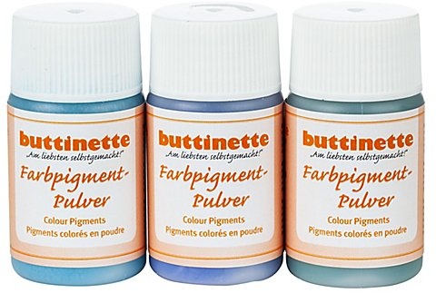 Farbpigment-Pulver, blautöne, 3x 20 ml