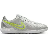 Nike Herren Fussball-Hallenschuhe Legend 10 Academy IC Metallic Silver/White-Volt, 43 - 43