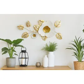 moebel-direkt-online möbel direkt online Wanddekoobjekt Floral creme/gold
