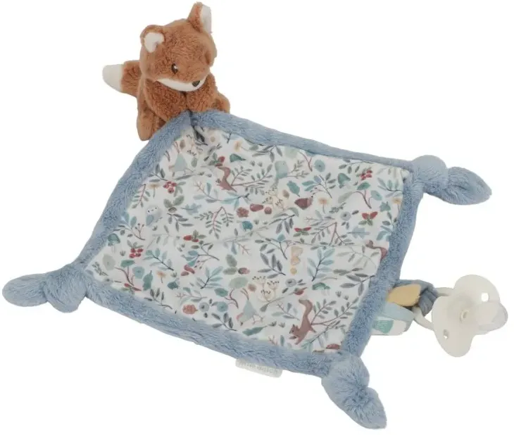 Little Dutch Forest Friends Cuddle Cloth Schmusetuch mit Clip 0 m+ Blue 1 St.