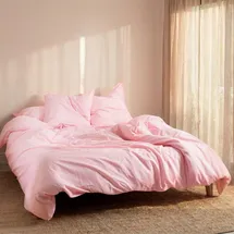 happyfriday Basic Bettbezug Rosa 200 x 200 cm