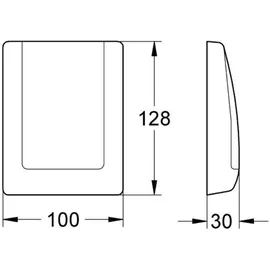 Grohe Abdeckplatte für Urinal mattchrom