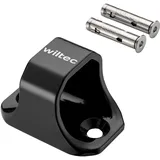 Wiltec Diebstahlsicherungsanker Typ 02 aus Stahl 76 x 50 x 54 mm, Diebstahlsicherung Wand- und Bodenanker für Motorrad und Fahrrad