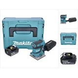 Makita Makita, Schleifmaschine + 1x Akku 5,0 Ah + Makpac - ohne (Schwingschleifer, 210 W)