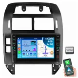 ESSGOO Für VW Polo 9N 2001-2009 CarPlay Android 15 Navi RDS Autoradio (RDS, Digitalradio (DAB), FM, AM, Carplay Android Auto Bluetooth EQ USB Navi WIFI) schwarz