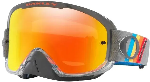 OAKLEY O Frame 2.0 Pro MX Brille - TLD Graue Stripes Fire Iridium Linse