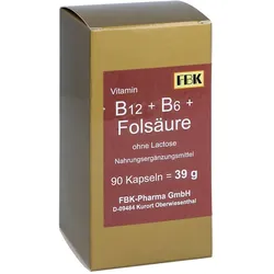 B12+B6+Folsäure ohne Lactose Kapseln