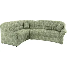 DOMO collection Eckcouch Mikrofaser 3-Sitzer Grün