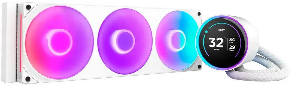 NZXT CPU Kühler NZXT Kraken Elite 360 RGB 360 mm, Wasserkühlung weiß