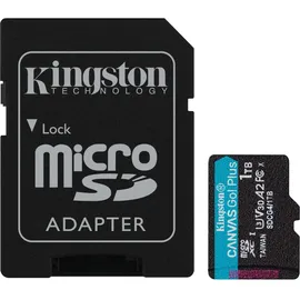 Kingston Canvas Go! Plus Gen4 1TB microSDXC Speicherkarte (200 MB/s, A2 U3) mit Adapter