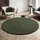 The CarPET Teppich THE CARPET "Relax round", grün (dunkelgrün), H:16mm Ø:200cm, Polyester, Teppiche, Teppich, waschbarer Wohnzimmer Teppich modern rutschfest