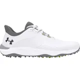Under Armour Golfschuhe Herren Drive Pro Spikeless Wide, weiß/grau - 44