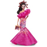 Barbie Día De Muertos Puppe - Limitierte Edition mit traditionellem Kleid und Schmuck, inklusive Ständer und Sammlerzertifikat, für Sammler und Fans ab 6 Jahren, HJX14