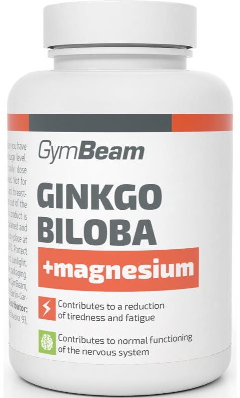 GymBeam Ginkgo Biloba + Magnesium Kapseln mit Mineralien 90 KAP