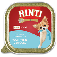 RINTI Gold Mini Wachtel & Geflügel 16 x 100