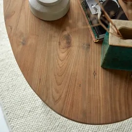 Tikamoon Schreibtisch Elena Teakholz massiv / Beige