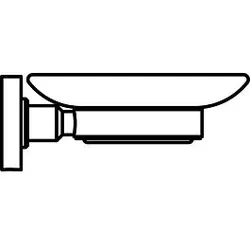 Ideal Standard Seifenhalter IOM A9122AA  verchromt, Schale satiniertes Glas