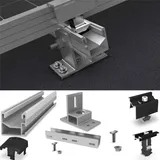 K2 Systems SingleRail Set SpliceFoot auf Ziegel Schrägdach für Bitumdächer
