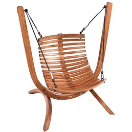 Beliani Hollywoodschaukel Alliste Braun