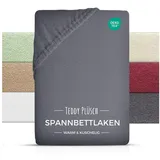 Carpe Sonno Spannbettlaken Teddy-Plüsch 90 x 200 cm Anthrazit