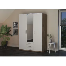Priess Kleiderschrank »Amsterdam« mit oder ohne LED-Beleuchtung weiß